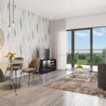 Residential Scheme London Borough Of Sutton Living Room CGI | Savile Brown