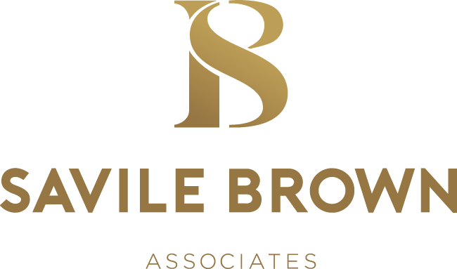 SAVILE BROWN Logo Gold Grad